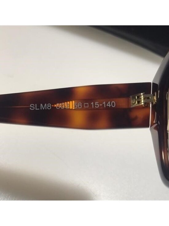 ?- New SAINT LAURENT SLM8 Cat Eye HAVANA Brown Frame/Grey Lenses Sunglasses main image 6